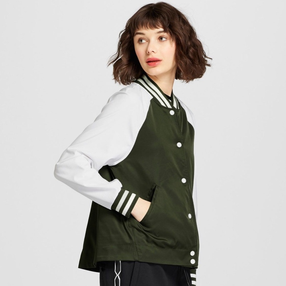 Hunter for Target Women's Varsity Swing Rain Jacket - Olive size M